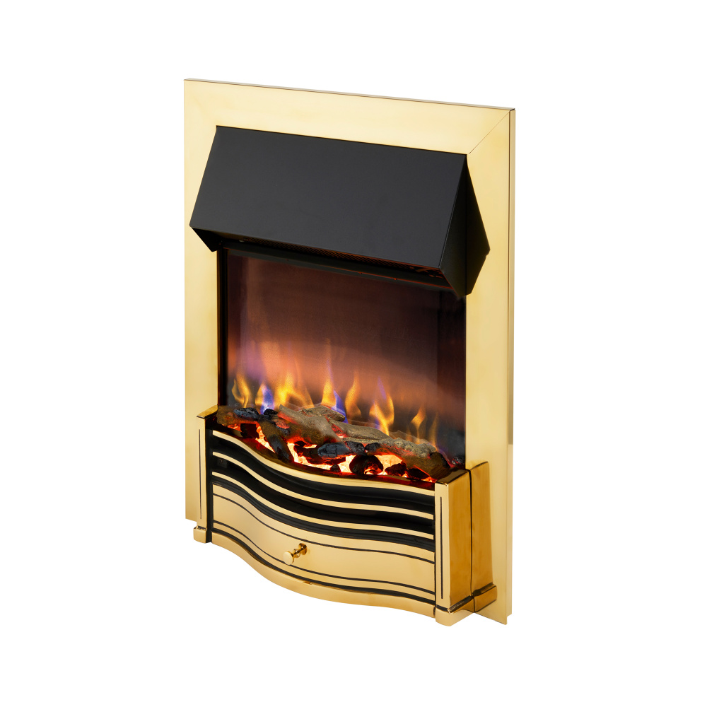 Dimplex Dumfries Brass Optiflame 3D Electric Inset Fire | Housing