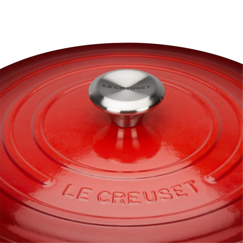Le Creuset Cast Iron Cerise Round 20cm Casserole Dish | Housing Units