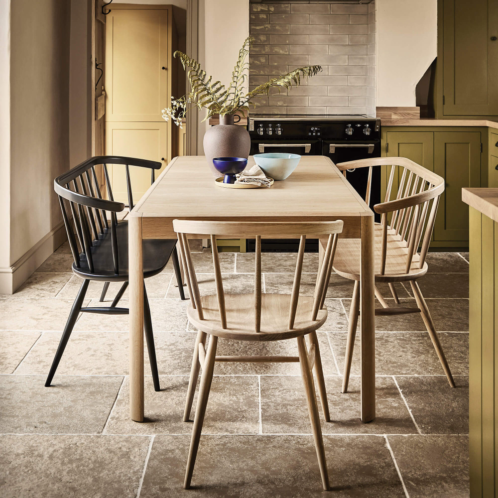 Ercol Heritage Natural Oak Dining Bench Loveseat | Housing Units