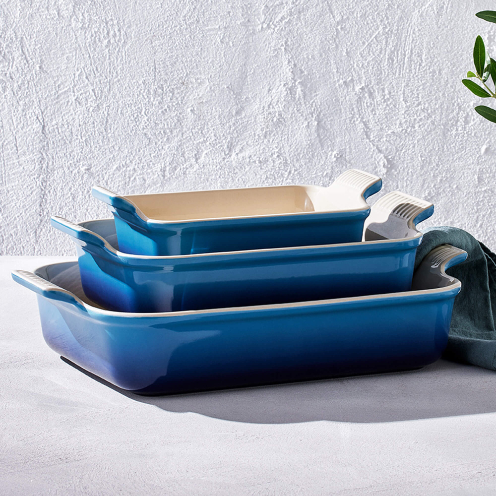 Le Creuset Azure Stoneware Heritage 26cm Rectangular Dish