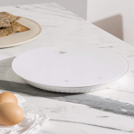 Alessi Plisse White Digital Kitchen Scales