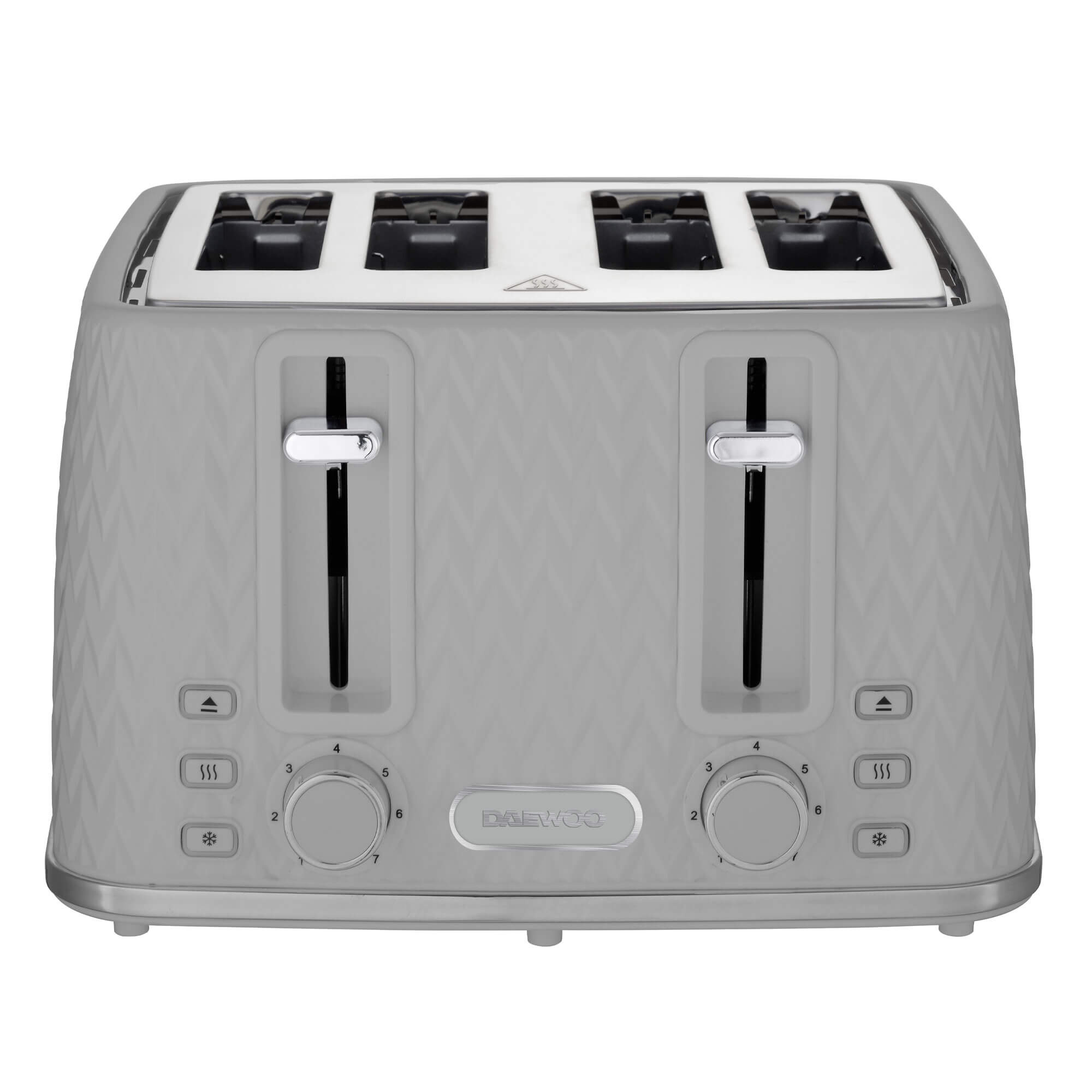 Slice Daewoo Toaster Grey Daewoo Argyle Grey Slice Toaster - Main Image