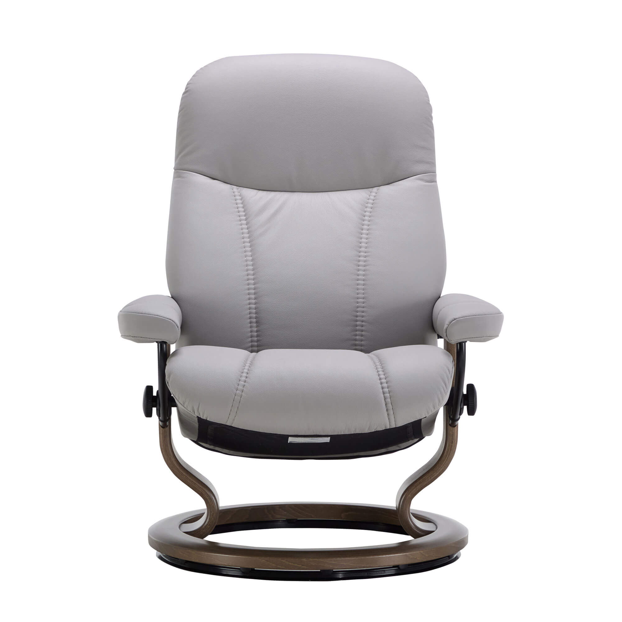 Stressless Medium Consul Leather Recliner Chair Footstool In