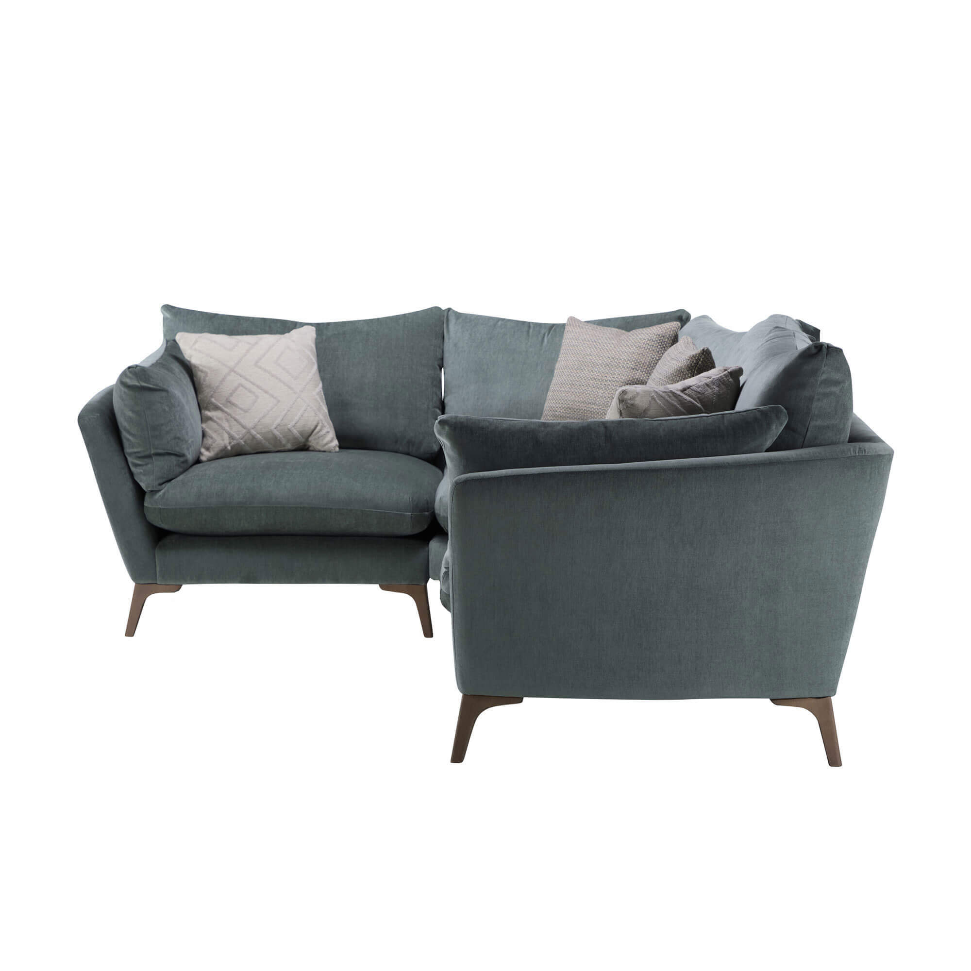 Erasmus Dusk Jade Green Fabric Large Right Hand Corner Group