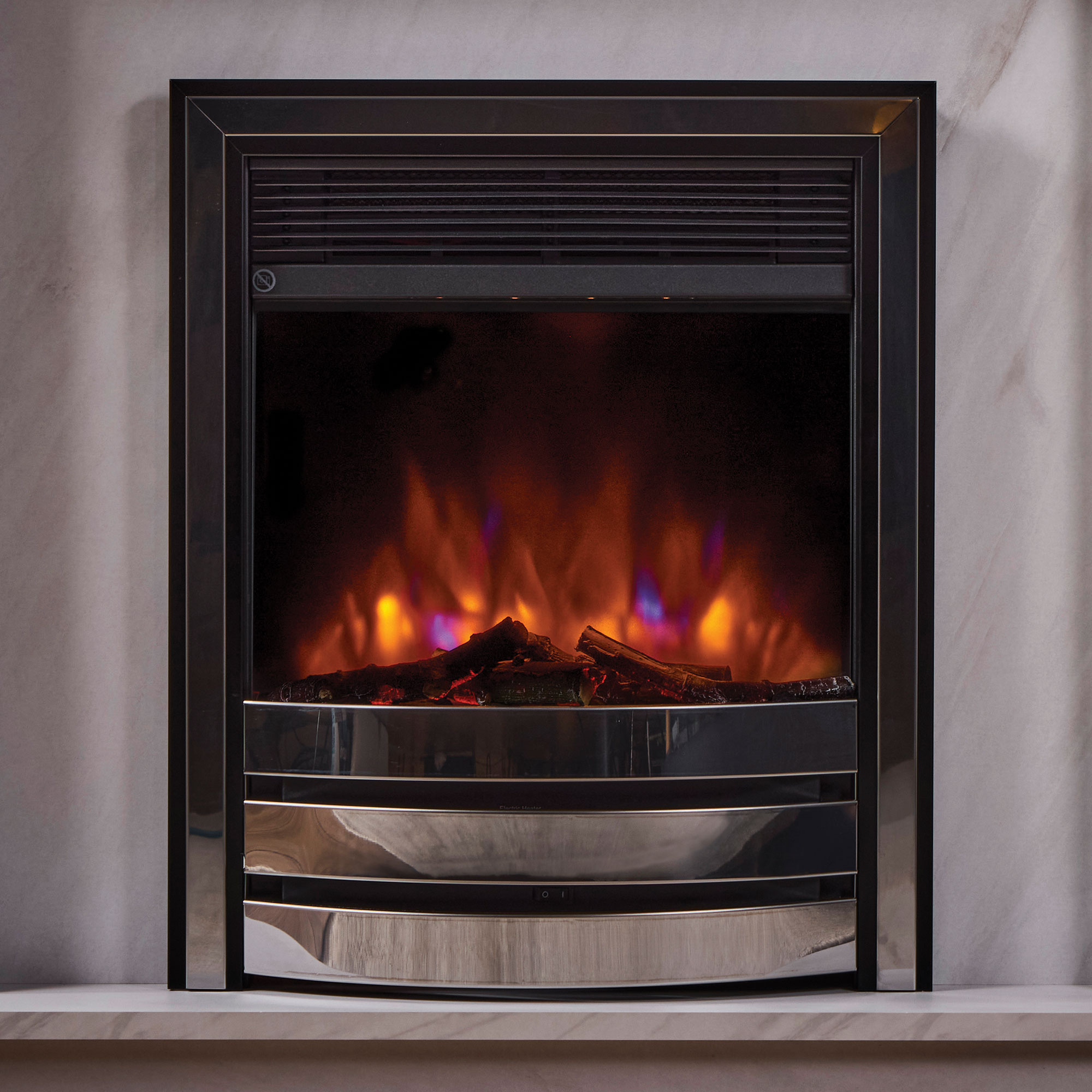 Onyx Fireplace Mirrored Electric Fireplace Wall Mount Wood Burning