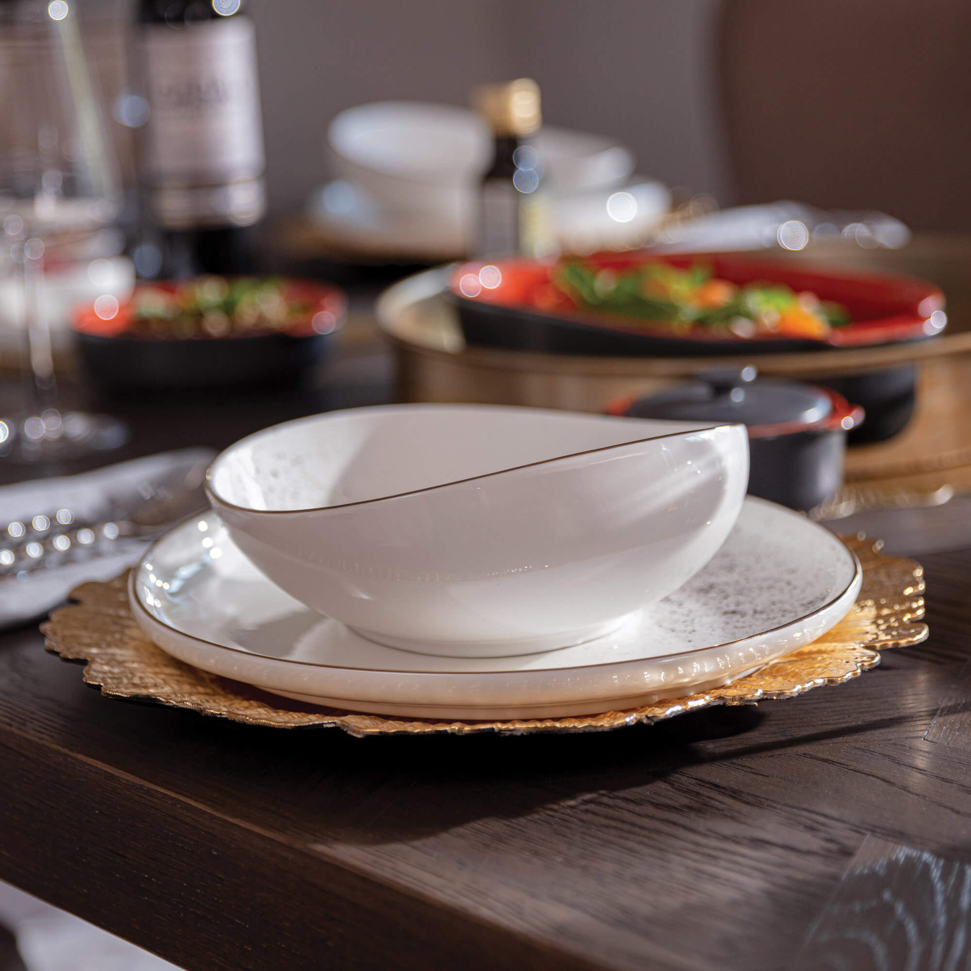 Gold Dust Dinner Plate 27cm