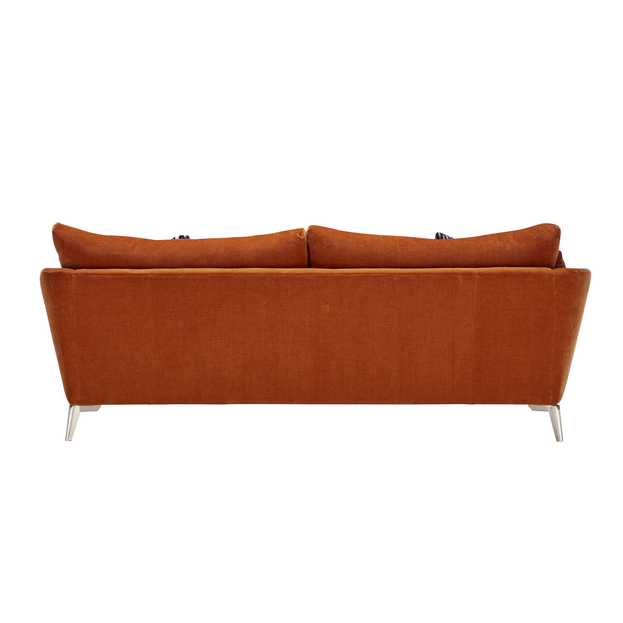 Erasmus Orange Fabric Extra Large Sofa