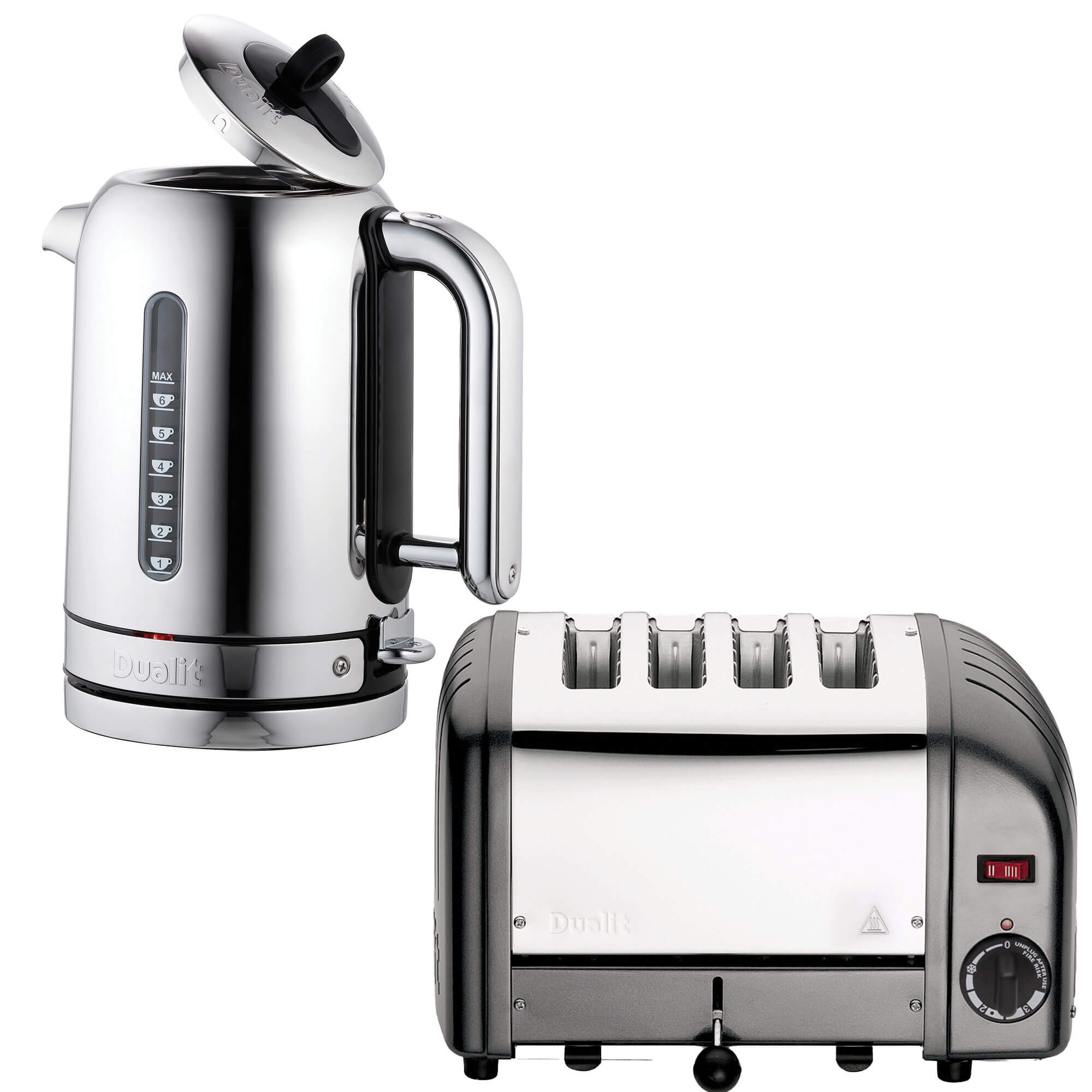 Dualit Classic Graphite Steel Slice Toaster Classic Polished