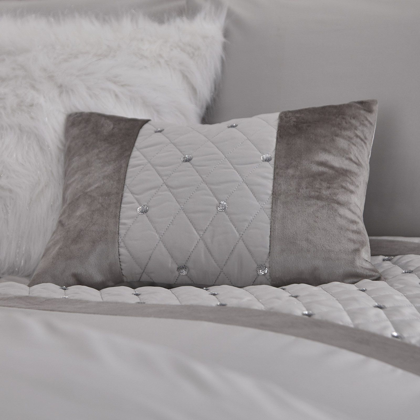 Catherine Lansfield Sequin Cluster Cushion