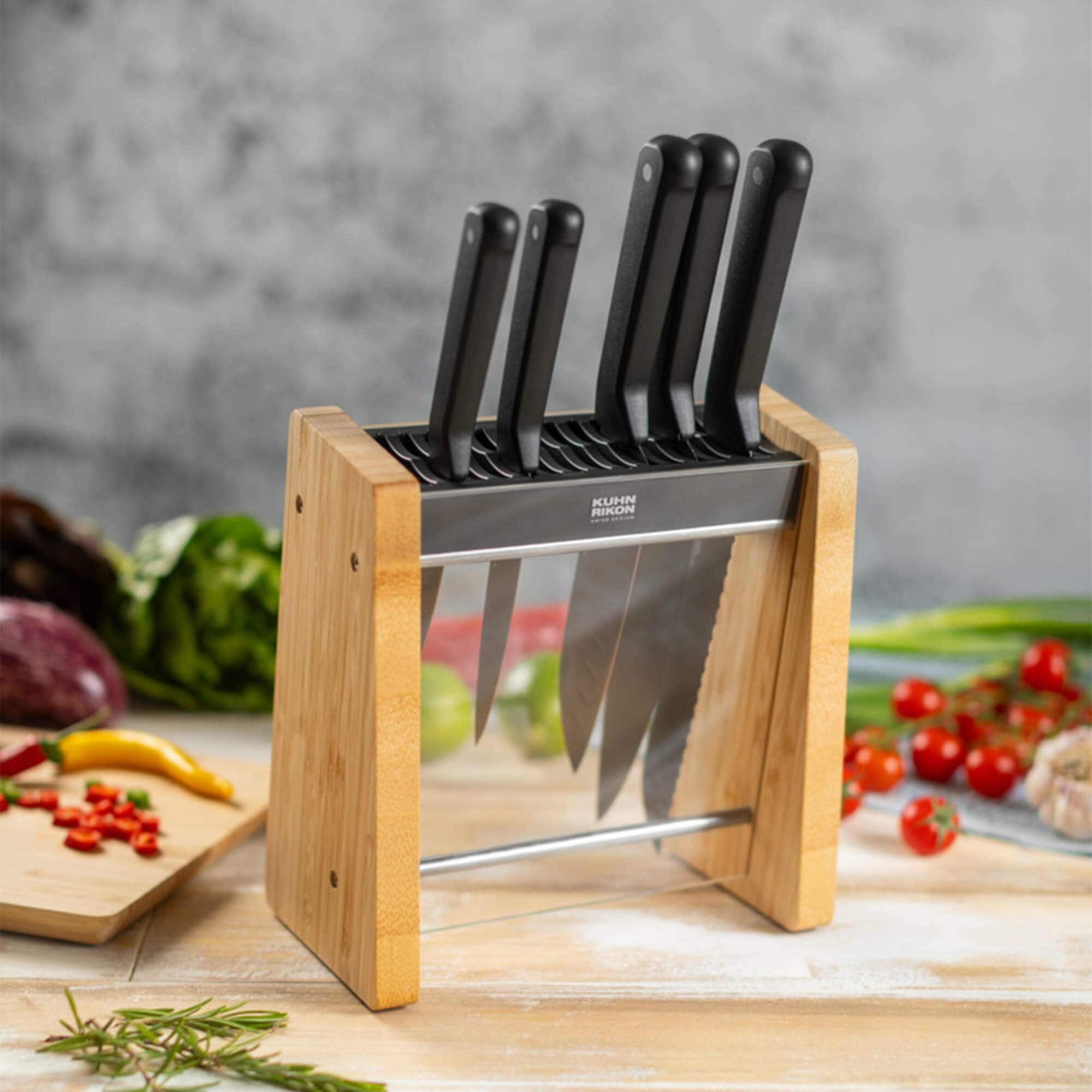 KUHN RIKON クーンリコン キッチンセット Kuhn Rikon ICED 6 Piece Knife Block Set | Housing Units