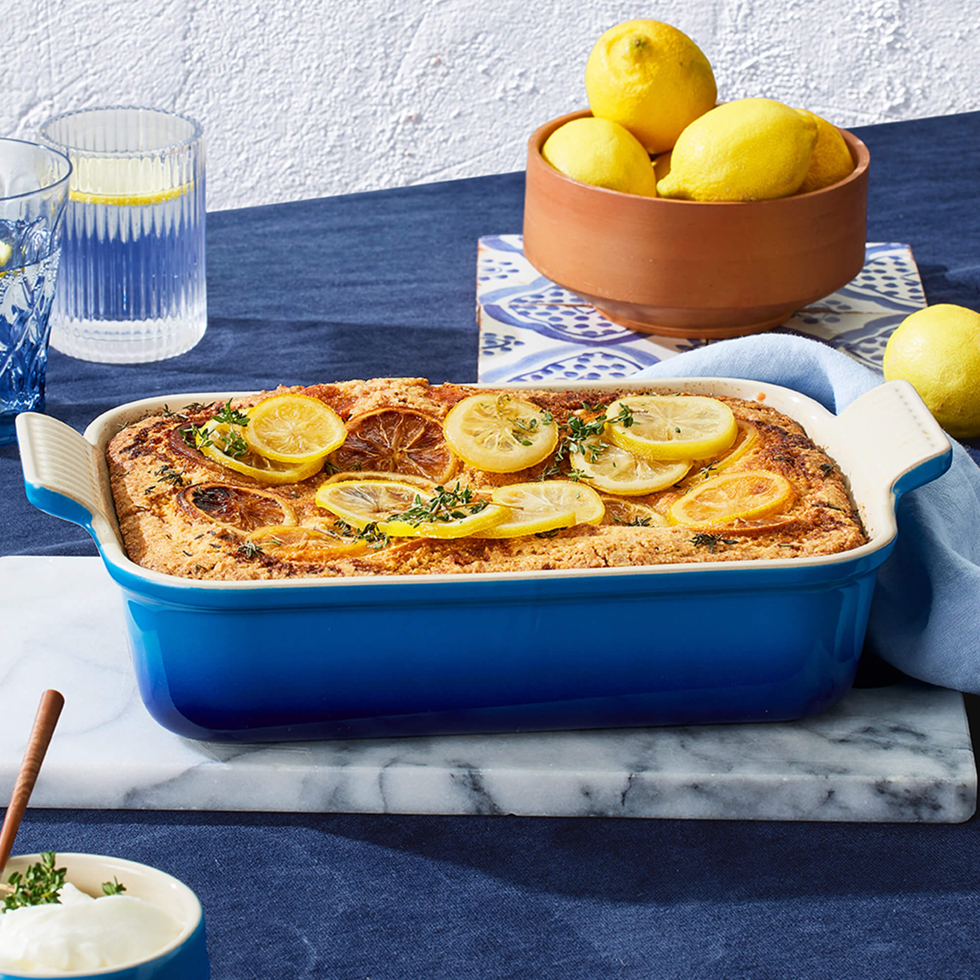 Le Creuset Azure Stoneware Heritage 32cm Rectangular Dish